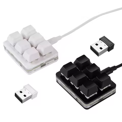 Custom 6 Keys Keypad Type C Wireless Bluetooth 4.2 Programming Macro Mechanical Keyboard For Gaming Shortcut Keys Mini Keyboard