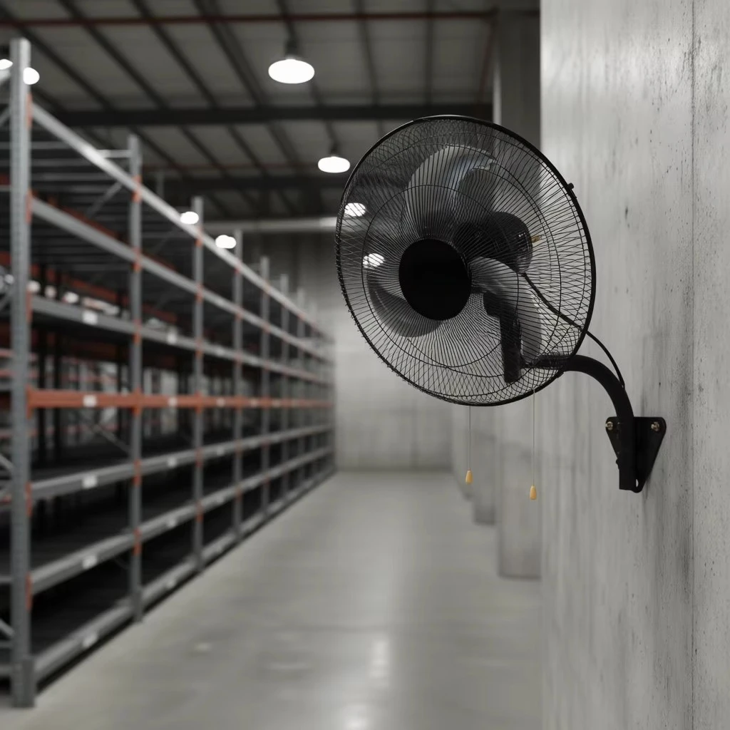 20-Inch wall-mounted fan 3-speed high-speed metal fan for commercial warehouses