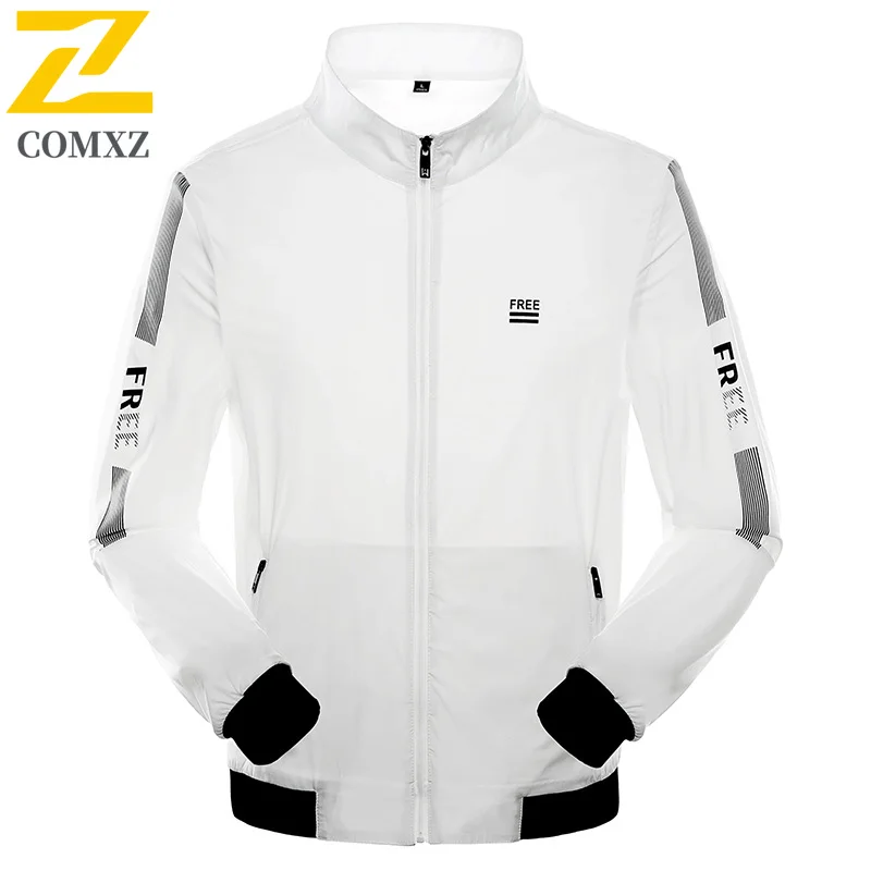 

2025 Summer New Men's Sun Protection Clothing Lightweight and Breathable Stand Up Collar Loose Top Outdoor UV Resistant Coat