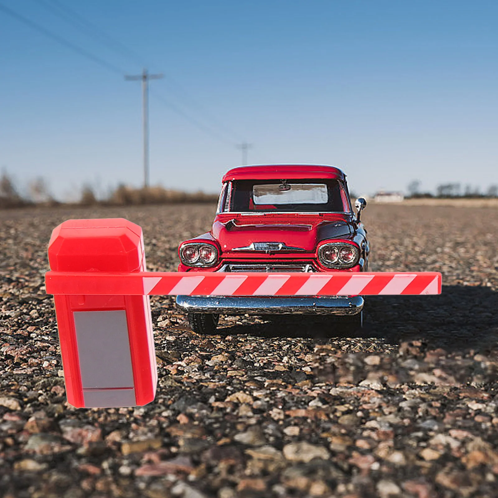 Estacionamento sinal de estrada simulação mini cones auxiliares de ensino de tráfego cerca de plástico criança playset em miniatura