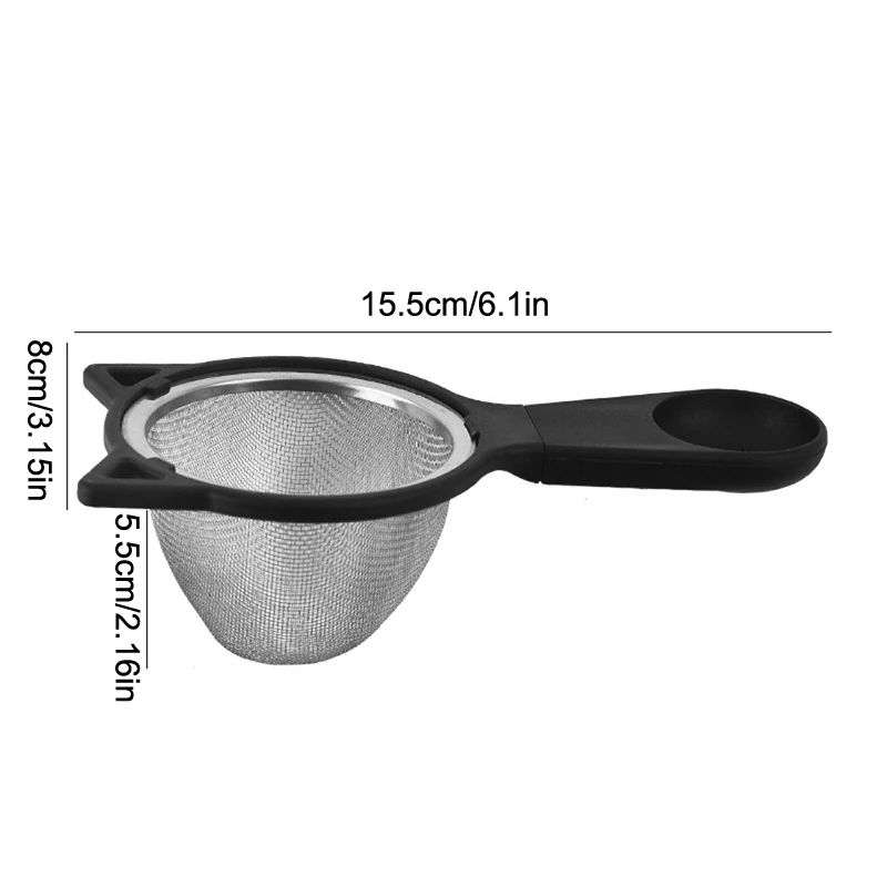Colador versátil de malla fina de acero inoxidable, perfecto para café, tamiz de harina, utensilio de cocina más Ideal para cocinar y preparar alimentos