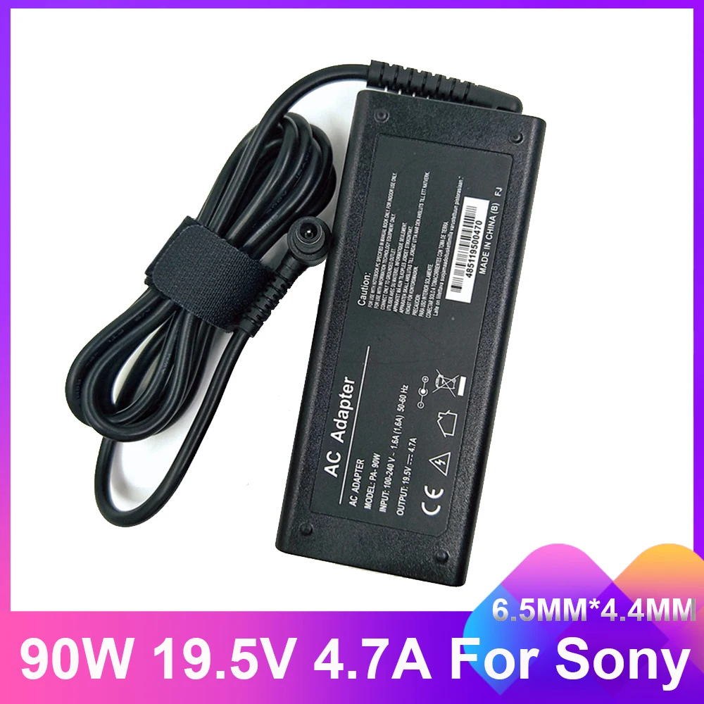 19.5V 4.7A 90W 6.5*4.4mm Charger AC Laptop Adapter For Sony Vaio PCG-61511L VGP-AC19V20 VGP-AC19V29 VGP-AC19V31 VGP-AC19V32 33