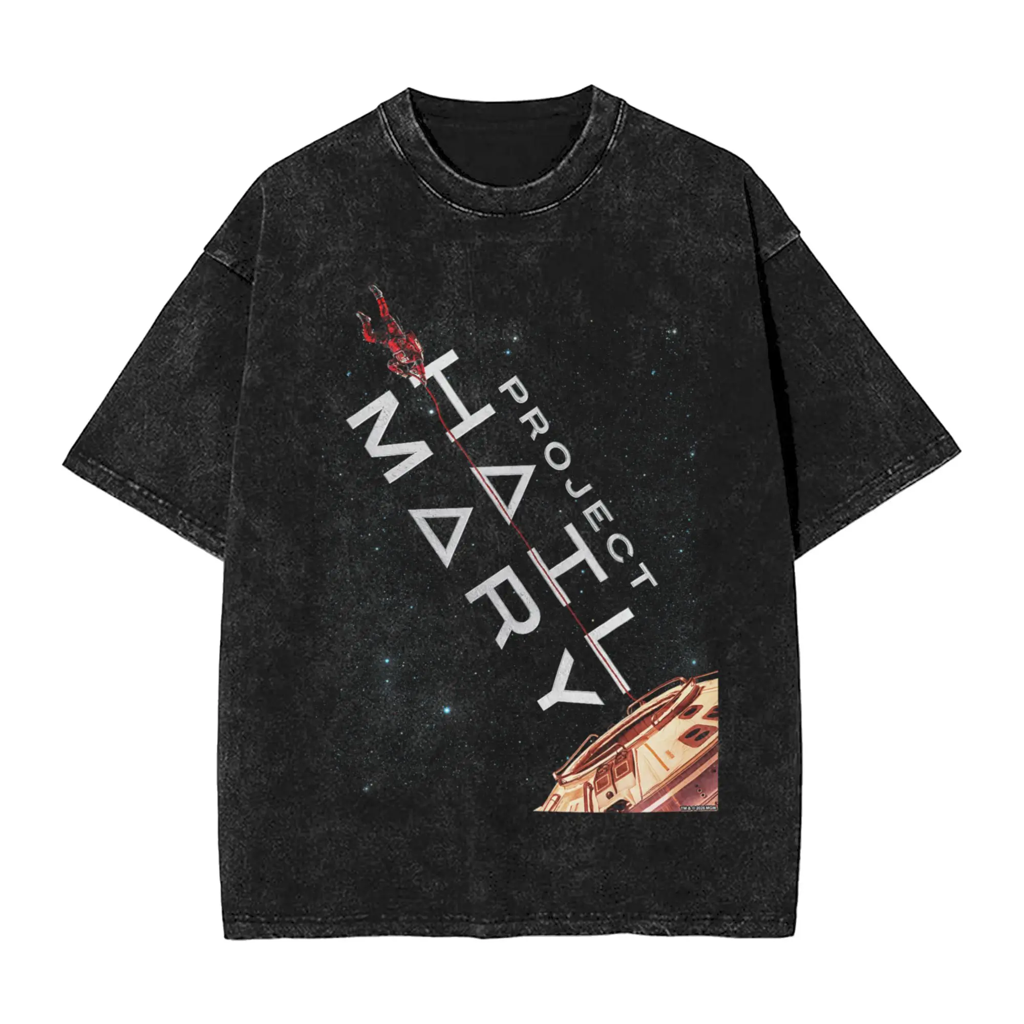 Project Hail Mary Movie Poster T-Shirt Summer  Vintage T-Shirts Cotton Trending Tshirt For Man Short Sleeves Loose Tops