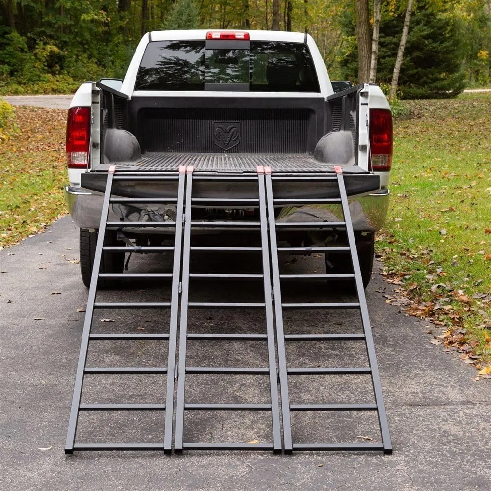 ATV منحدر فولاذي متعدد الطي 1000 رطل. القدرة على الشاحنات والمقطورات