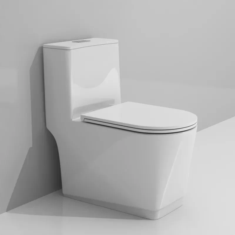 China supplier top quality water closet white color wc siphonic flushing ceramic one piece toilet bowl for hotel