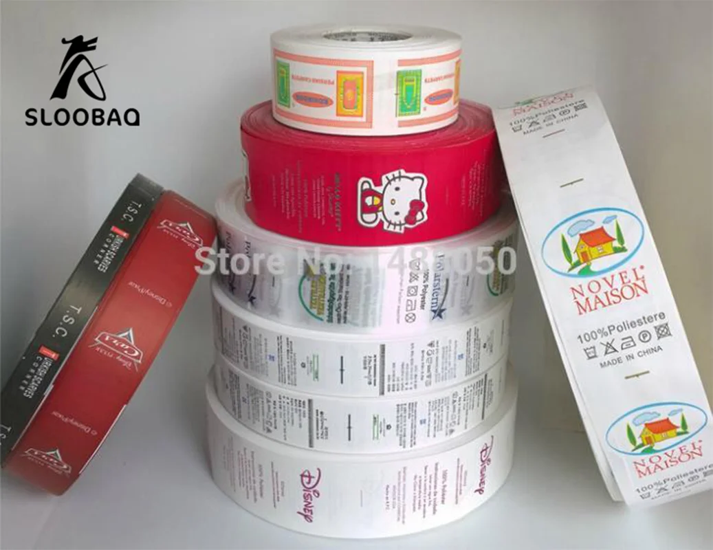 Free Shipping Customized garment labels clothing tags / washing woven &printed labels /care label