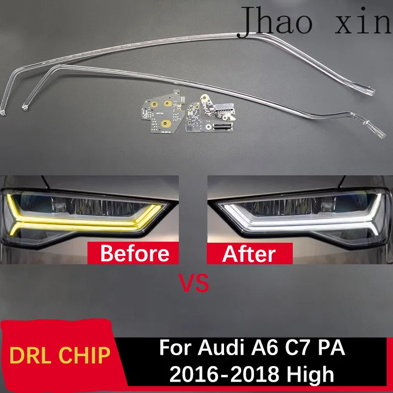 

Front Headlight Angel Eye Chip Ballast Module Suitable for Audi A6 C7 PA 16-18 LED Car Headlights DRL CHIP Lamp Tube White Light