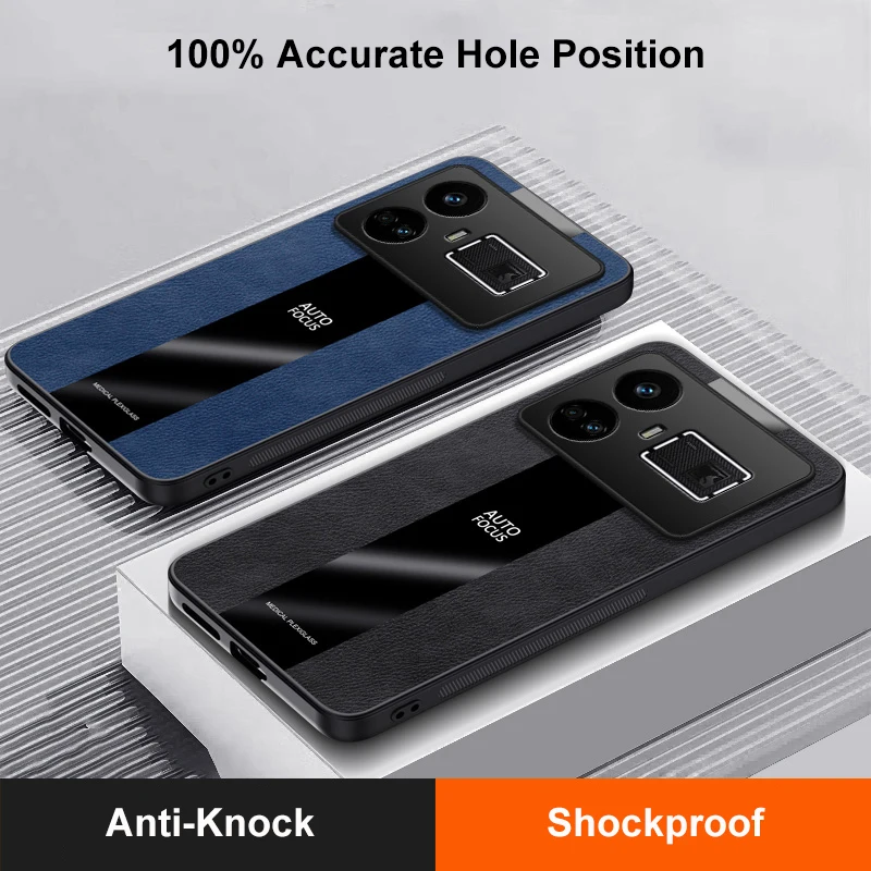 Ring Holder Leather Case For Realme GT5 GT3 GT2 Pro Cover Magnetic Silicone Protection Phone Case For Realme GT Neo 5 SE 5G Neo5