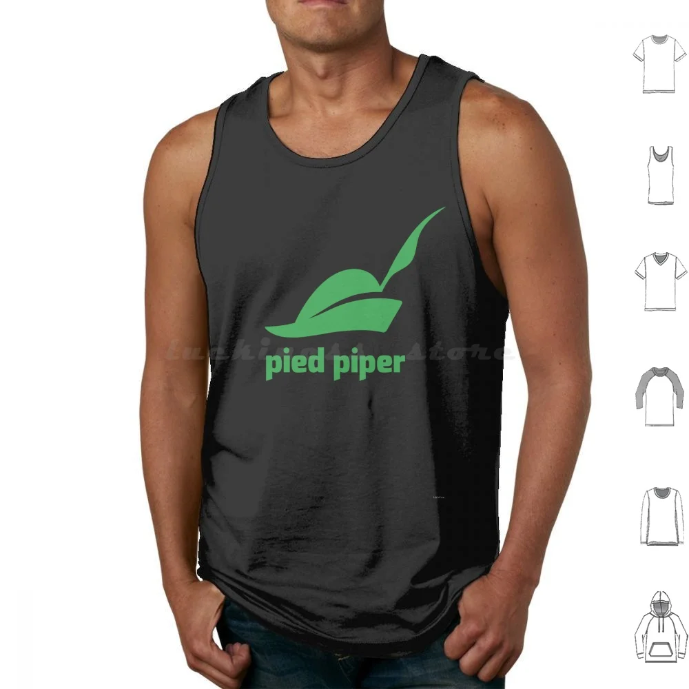 Camisetas sin mangas Pied Piper Chaleco sin mangas Logotipo de Piper del Pied Nuevo logotipo