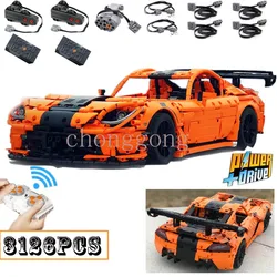 New Classic Sports Car Viper ACR MOC-13655 Double Monster Motor Sports Car Building Blocks Bricks Toy Birthday Christmas Gifts