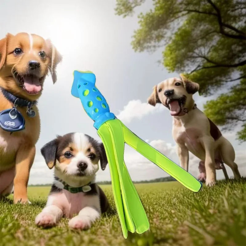 Juguete calamar chirriante resistente a mordiscos para perros - imagen 4