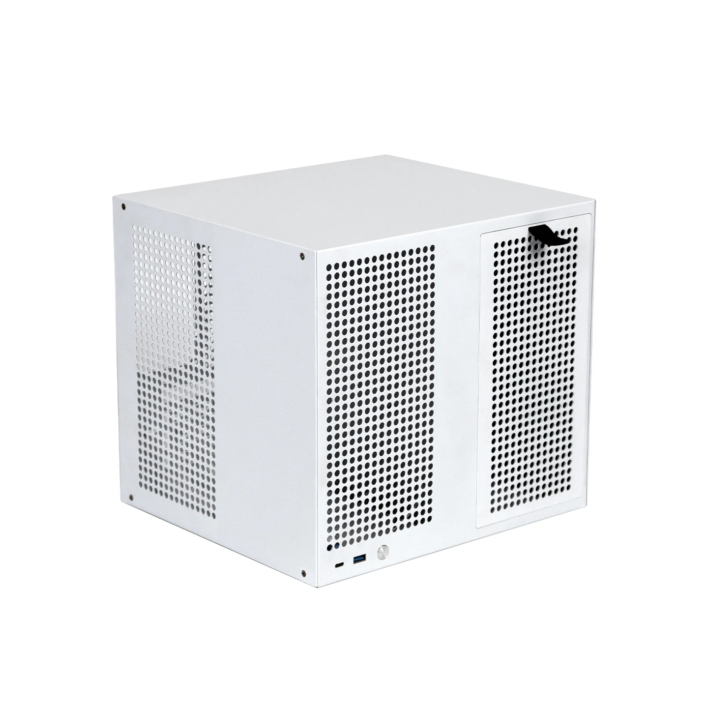 Sasis Komputer NAS Sagittarius 8-bay dengan Catu Daya ATX, Motherboard MATX, PCIE Tinggi Penuh, 21,8L