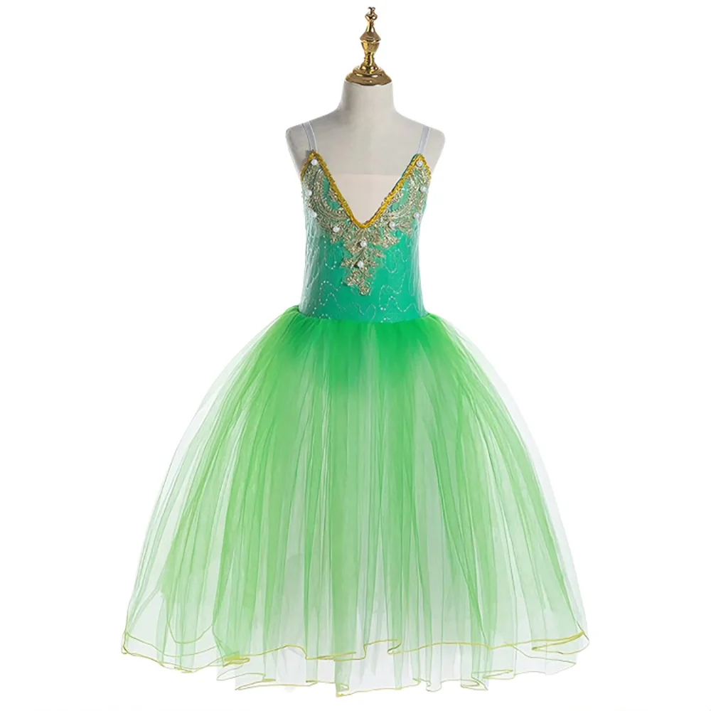 Kids Sequin Ballet Dress Performance Clothes Silver Girls Modern Dance Skirts Children Ballet Tutu Party Princess Dress Costumes