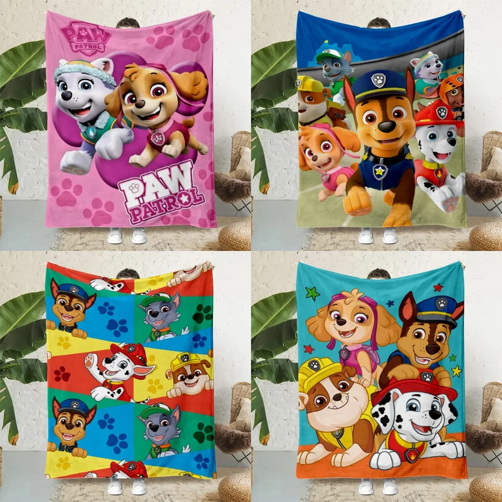 Hot Animation Patrols Printed Blanket Picnic Blankets Warm Blanket Soft and Comfortable PAWs Blanket Home Travel Birthday Gift