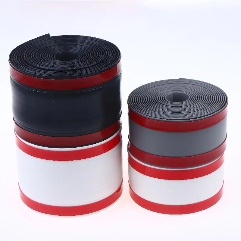 1 قطعة 1/3 متر بولي كلوريد الفينيل ذاتية اللصق سلك حماية قطاع غطاء كابل حامي ارتداء مقاومة الجدار والأرضية منظم للأسلاك #6