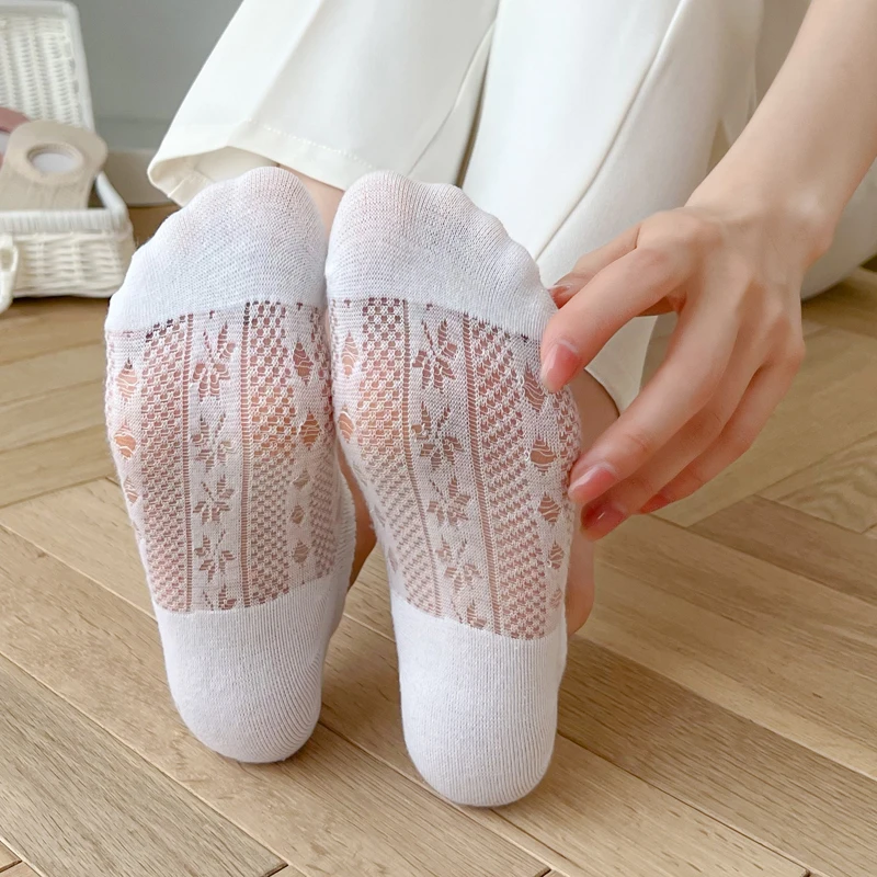 Wholesale Women Invisible Socks Mujer Non-slip Chaussette Ankle Low Female Cotton Boat Socks No Show Breathable Calcetines