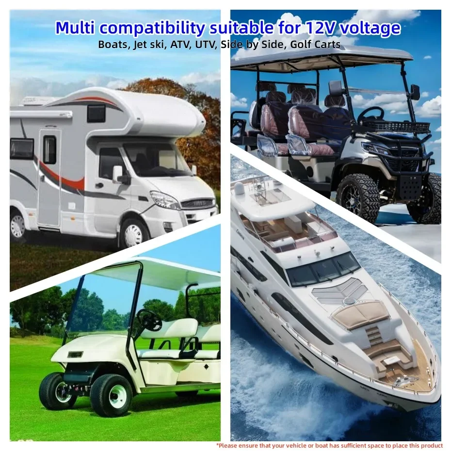 Navifly لمشغل MP3 راديو RV توافق متعدد مناسب لقوارب الجهد 12 فولت جت سكي ATV UTV يدعم تنسيق الموسيقى MP3/MA #2