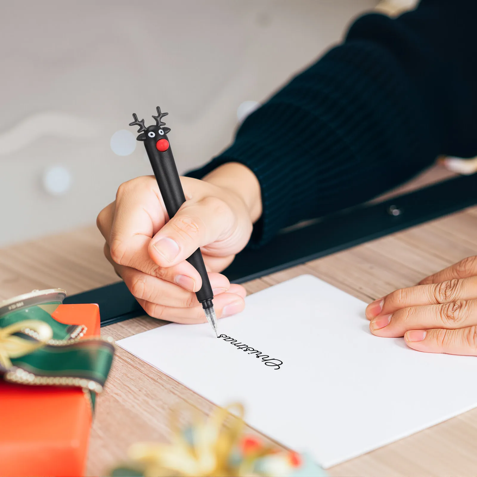 

Набор из 16 шариковых ручек с дизайном оленя, для плавного письма, с удобным захватом, пластиковые, для офиса и школы, канцелярские товары, подарок, креативные мультяшные мини-ручки