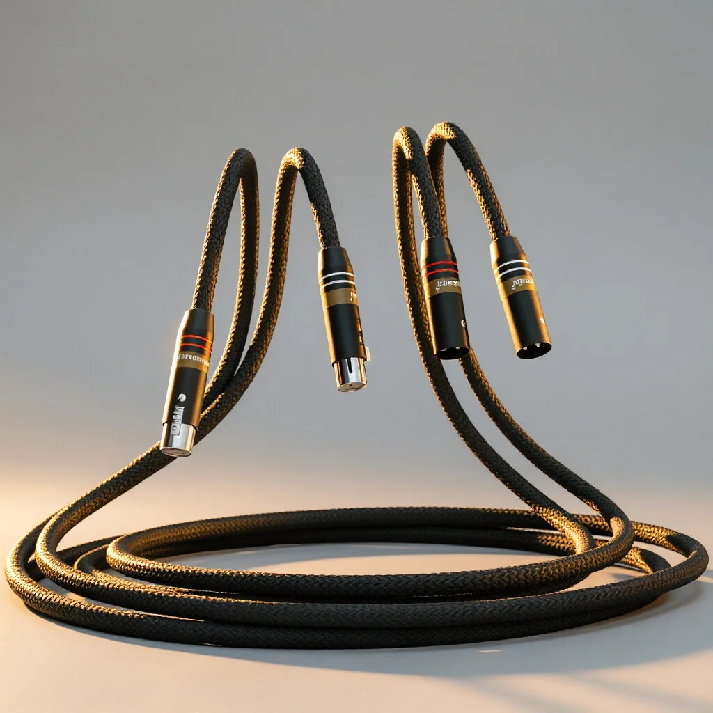 

Monosaudio Multiple 99.9998% Pure Copper Silver Plated Balance Interconect Cable Audio Video Extend XRL Cable , Hifi Cable