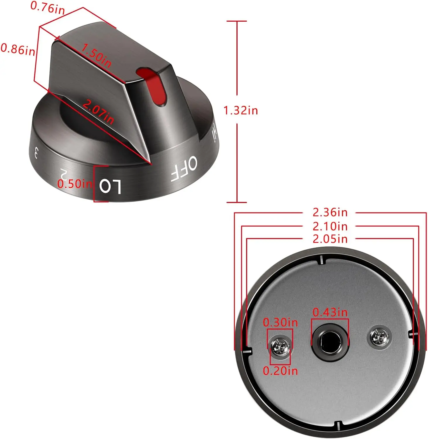 ANX DG94-03500A/Z Herdknopf Teile für Samsung NE63T8111SG/AA NE63T8311SG/AA Elektroherd für DG94-03500Y DG64-00975A – Detail 6