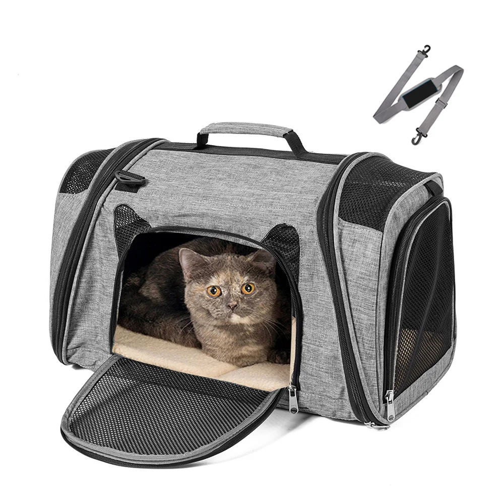 

Foldable cat portable pet bag spot wholesale can store pet messenger bag