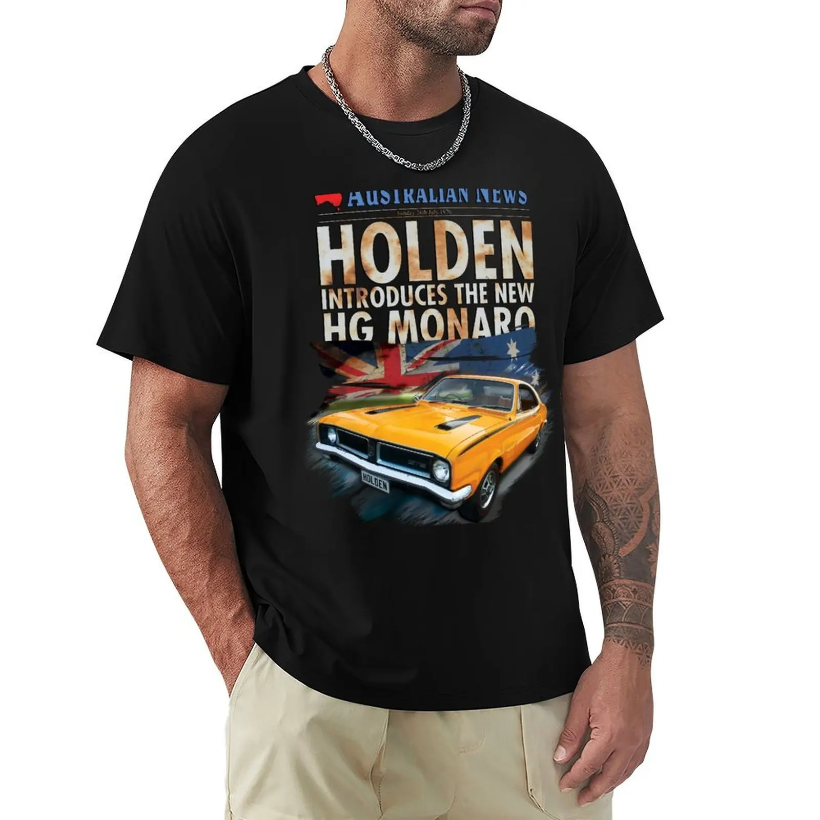 Holden Monaro HG GTS (nostalgic) T-Shirt No Iron Casual Short Sleeve Top