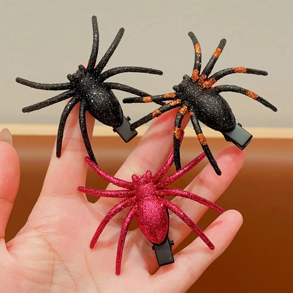 

Headwear Halloween Spider Hairpin Spider Barrettes Cosplay Supply Spiders Hair Clip Halloween Toy Black Halloween Headdress