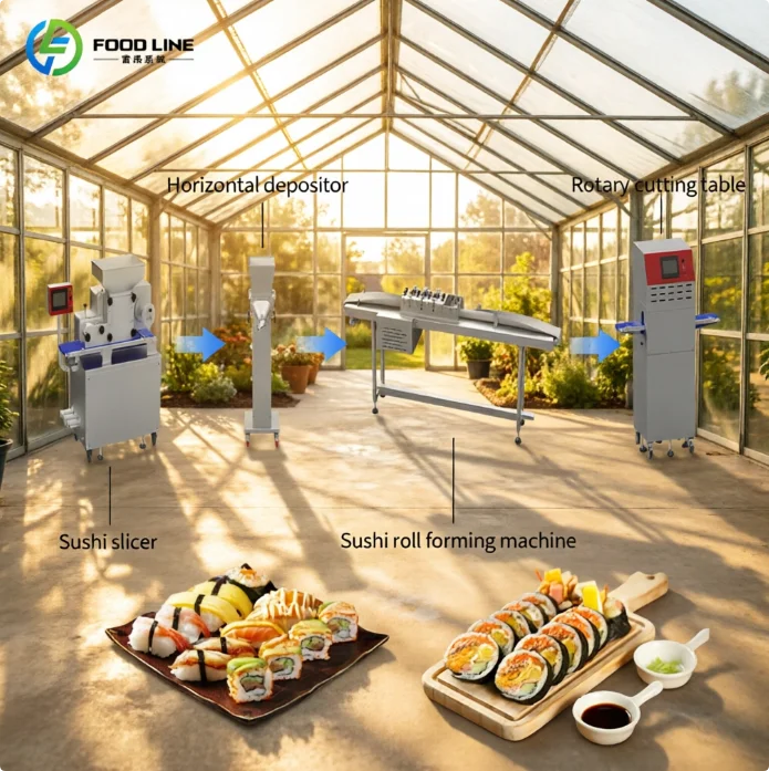 FOODLINE Sushi Machine Quick Dismantling Sushi Roll Maker For Short‑time Equipment Deep Cleaning Work