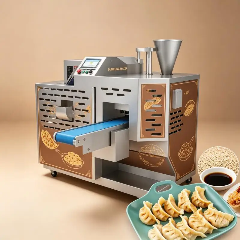 Commercial Automatic Dumpling Forming Machine Dough Wrapping Filling Equipment for Restaurant Catering Production