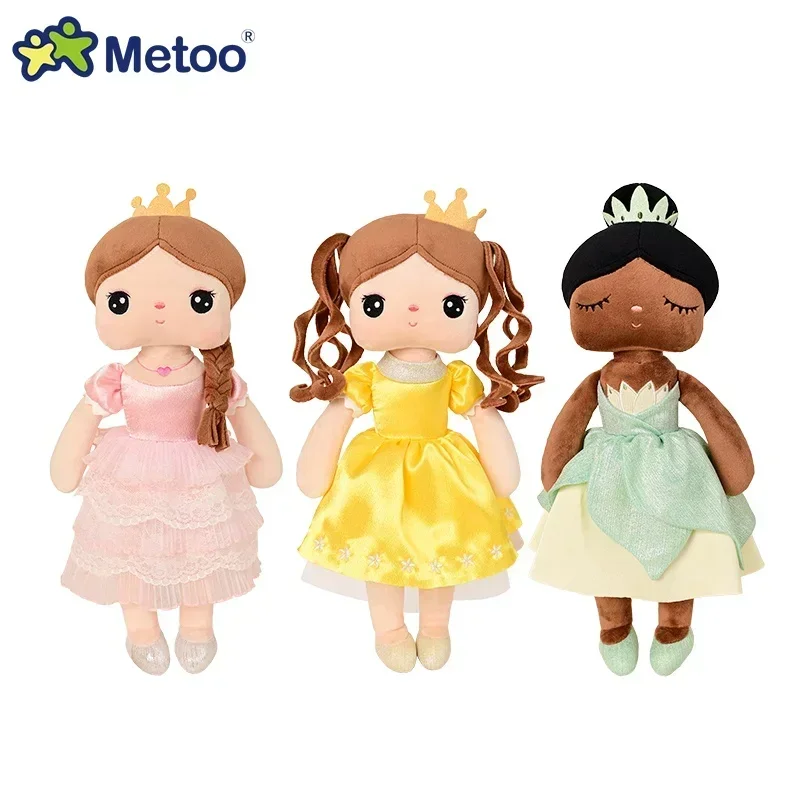 

Original Metoo Angela Plush Doll Fairy Tale Princess Jasmine Black Cute Toys For Children Pretty Skirt Doll Metoo Girll Gifts