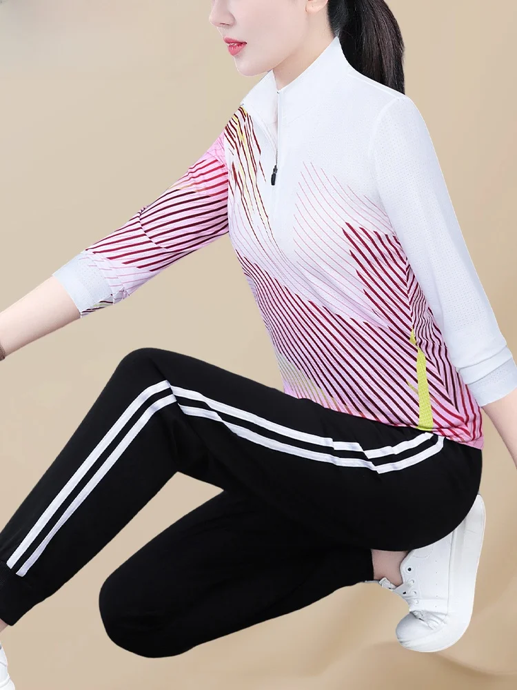 TUCANO Qui-Conjunto de ropa deportiva seca para mujer, traje informal fino de dos piezas, ropa deportiva informal para mamá, primavera y otoño