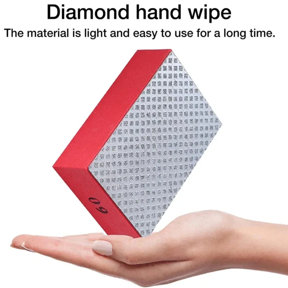 1Pc Diamond Hand Polishing Pads Tile Glass Abrasive Grinding Block Pad Stone Marble Ceramic Abrasive Sanding Disc Polisher Tools