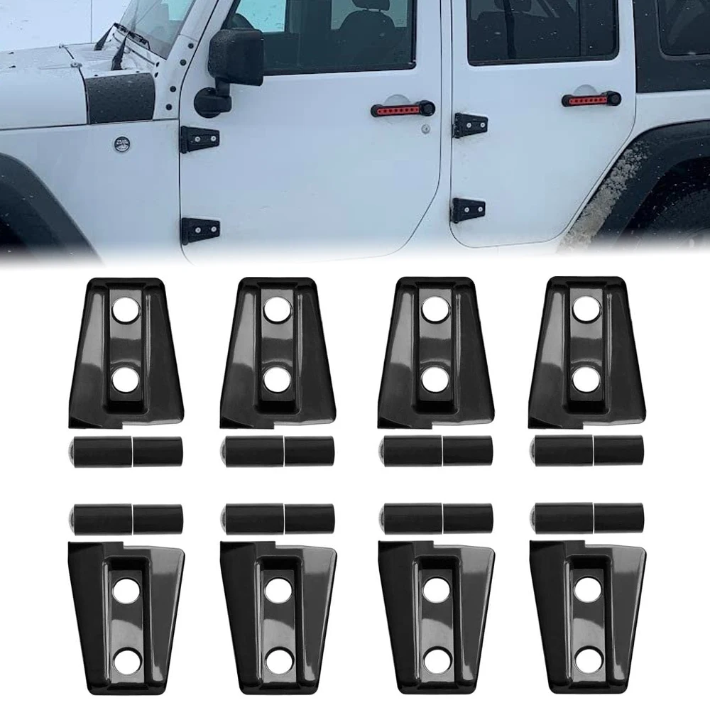 

Накладка на дверные петли для Jeep Wranlger Unlimited Rubicon Sahara Sports 2007-2018 JK JKU, комплекты защитных накладок на дверные петли