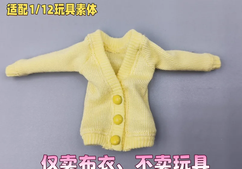 [Pas de figurine] 1/12 vêtements féminins manteau short modèle pour figurines d'action 6''shf