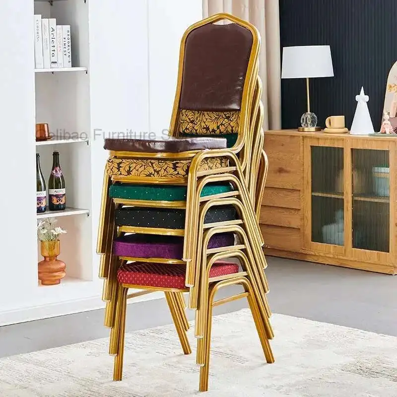 

Folding Chairs Social Events Stainless Steel Elegant Chair Parties Party Hotel Dining Event Church Sillas Salon Wedding Accent