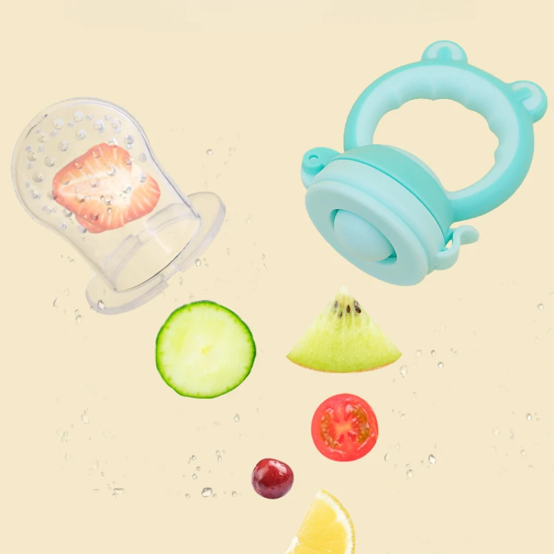 0-3Years Baby Fruit Feeding Pacifier Food Grade Silicone Safe Fresh Food Pacifier Food Bottle