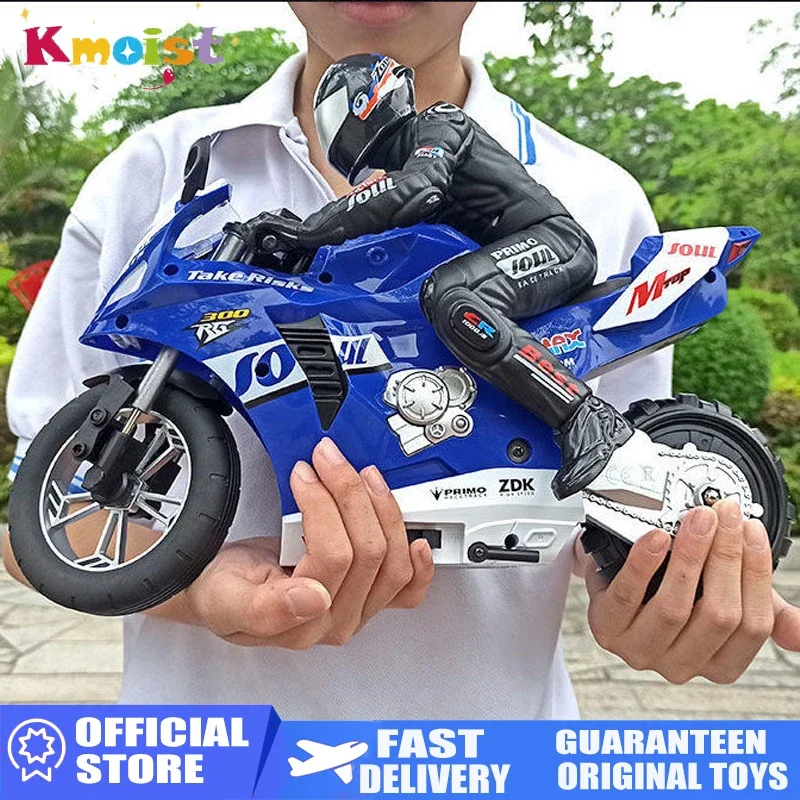 Large RC Motorcycle 2.4G Remote Control Motorcycle High Speed Racing Drift Stunt Car Toys for Boys Kids Toy Children Xmas Gifts