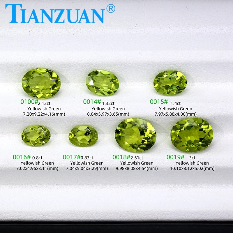 

Natural Peridot Yellowish Green Color Oval Shape Brilliant Cut Loose Gem Stone with GRC Certified