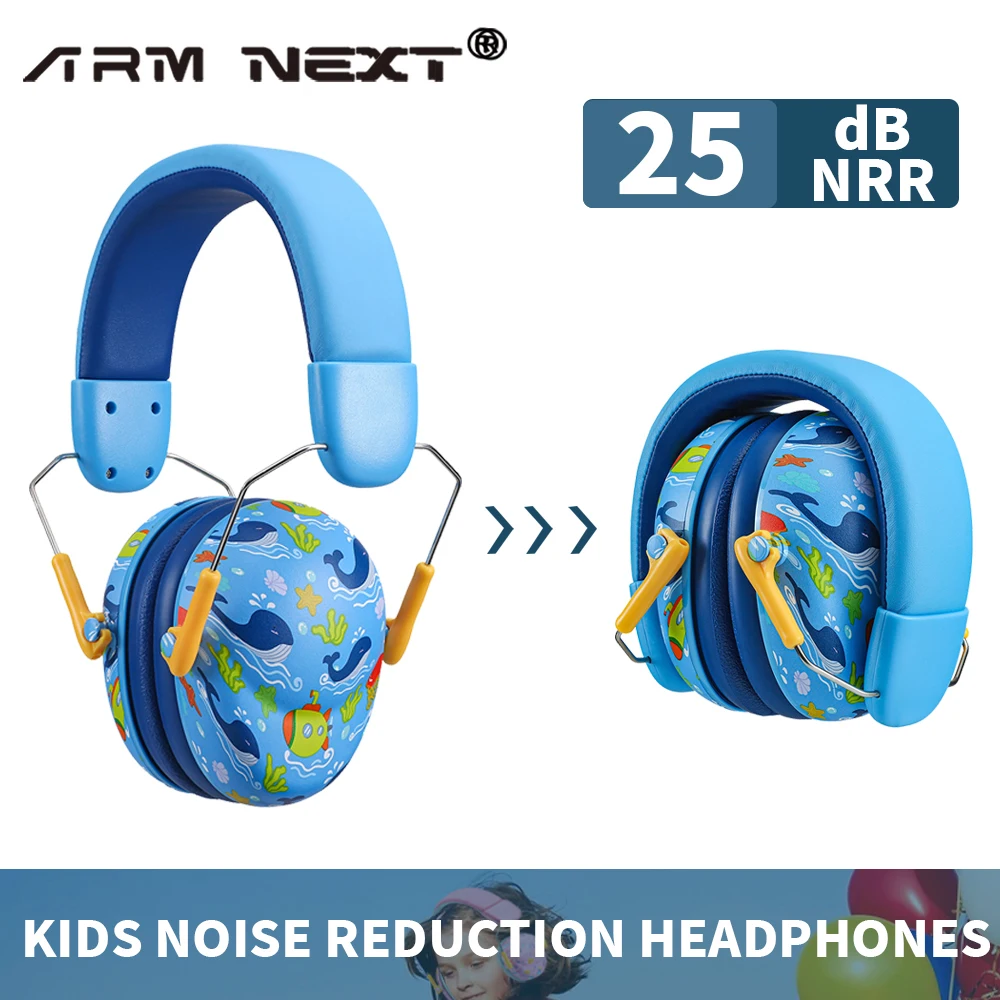 

Kids Noise Cancelling Headphones 25db Noise Reduction Ear Muffs Ear Protection Sound Proof Earmuffs for School Children Gifts