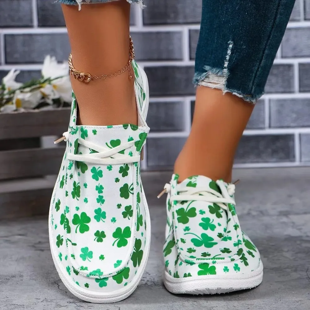 

Women Canvas Shoes Lace Up Sneakers Ladies Loafers Soft Breathable Casual Shoes Solid Female Flat Shoes Plus Size