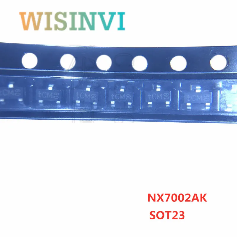 

10-1000PCS NX7002 NX7002AK,215 NX7002AK marking *CM WCM tCM N-channel Trench MOSFET 60V/190mA SOT23