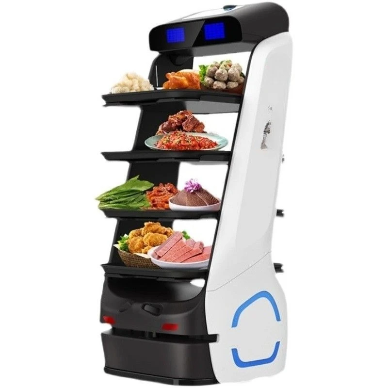 T5 intelligent food delivery robot restaurant hotel restaurant delivery serving food waiter delivery truck automatic