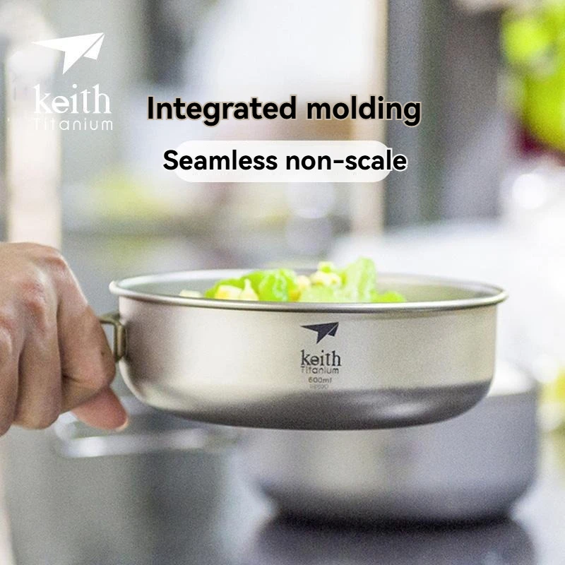 

Pure titanium tableware, titanium bowl, foldable, portable, multifunctional, outdoor, exquisite camping bowl, food grade
