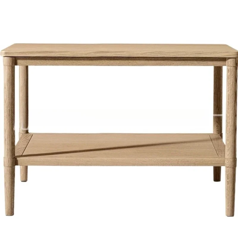 

Simple solid wood sofa edge few household rectangular tea table small apartment corner few design