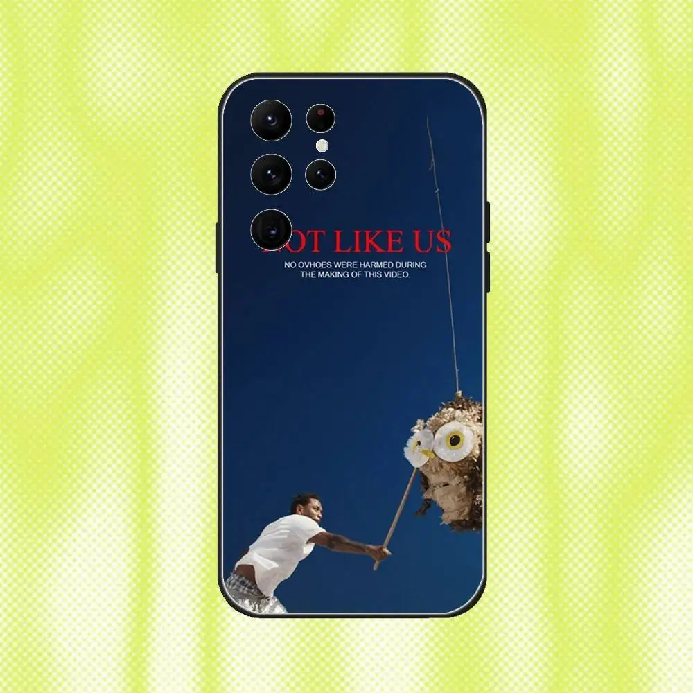 K-KendrickS Lamar GNX Capa de telefone para Samsung S 25,24,23,22,30,21,10,9,Ultra,Plus,Lite,FE,4,5G Capa macia preta