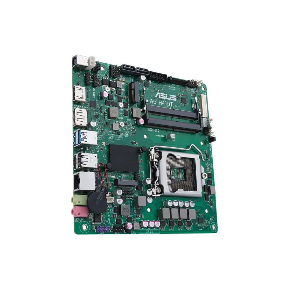 ASUS PRO H410T Mini ITX Motherboard Intel H410 Socket 1200 DDR4 64GB support 10100 10300 10500 G640 10400T cpu