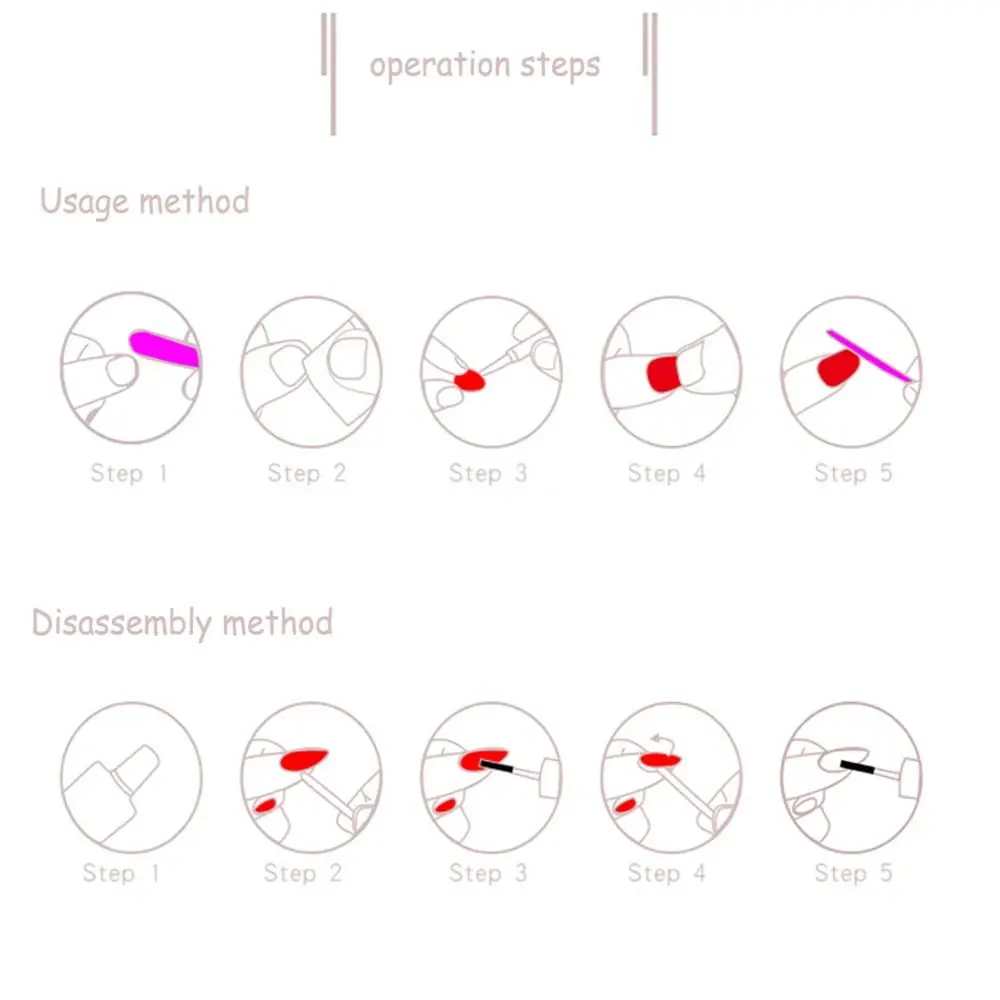 ファッションキュスサークルアーモンド型つけ爪フルカバー取り外し可能フレンチスタイルネイルミディアムレングスチェリーグラデーションプレスオンネイル女性用