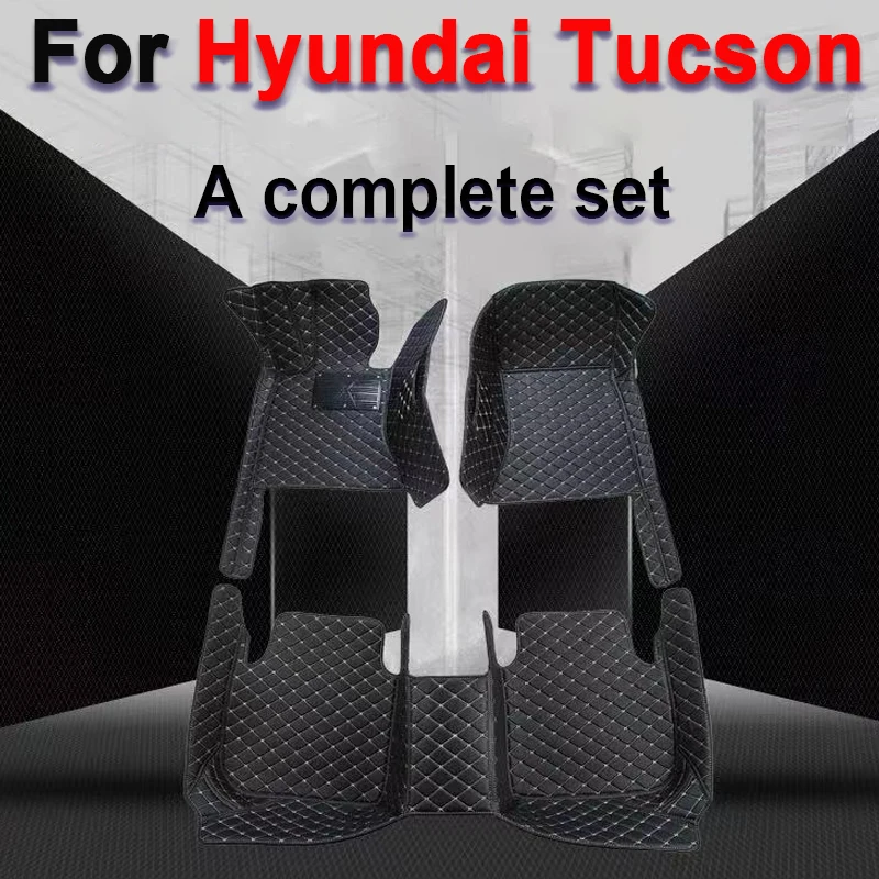 

Автомобильные напольные коврики на заказ для Hyundai Tucson 2015 2016 2017 2018 автомобильные роскошные кожаные мужские женские автомобильные коврики с полным покрытием