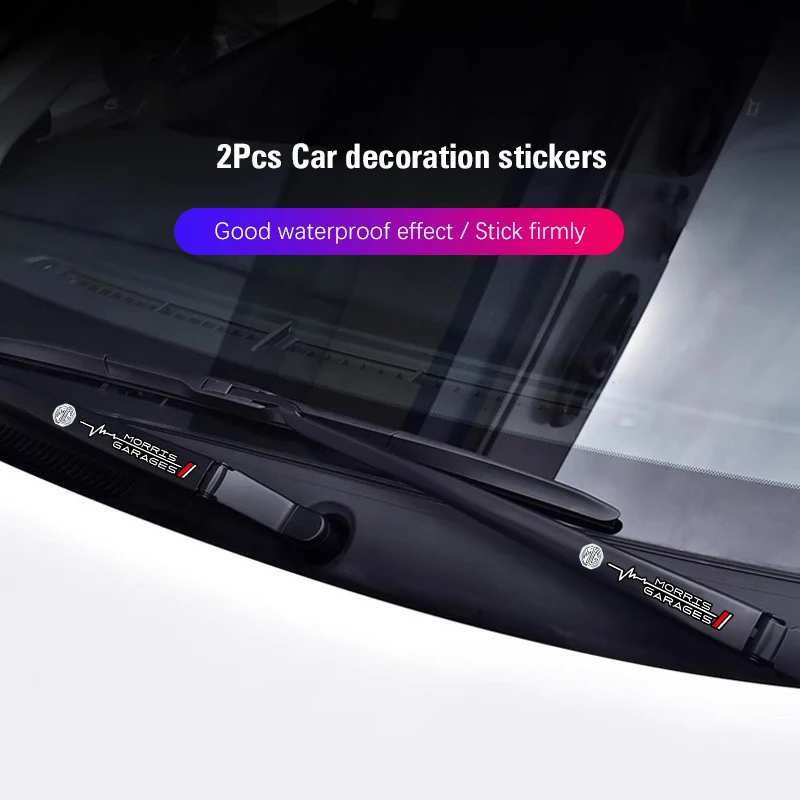 2 قطعة ممسحة السيارة ملصق السيارات مقاوم للماء بولي ملصقات ملصقات ل MG 4 5 6 7 Cyberster ES5 ONE MG5 العقرب ZS HS MARVEL-R Hector MG3 EZS EV #2