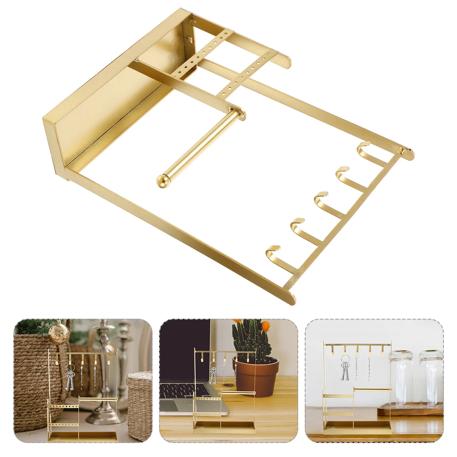 

Подвесная подставка-органайзер для украшений большой вместимости для спальни и туалетного столика, для хранения браслетов и серег